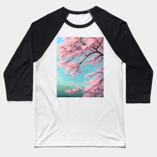 Ukiyo-e Japanese Art - Cherry Blossoms in Full Bloom Baseball T-Shirt